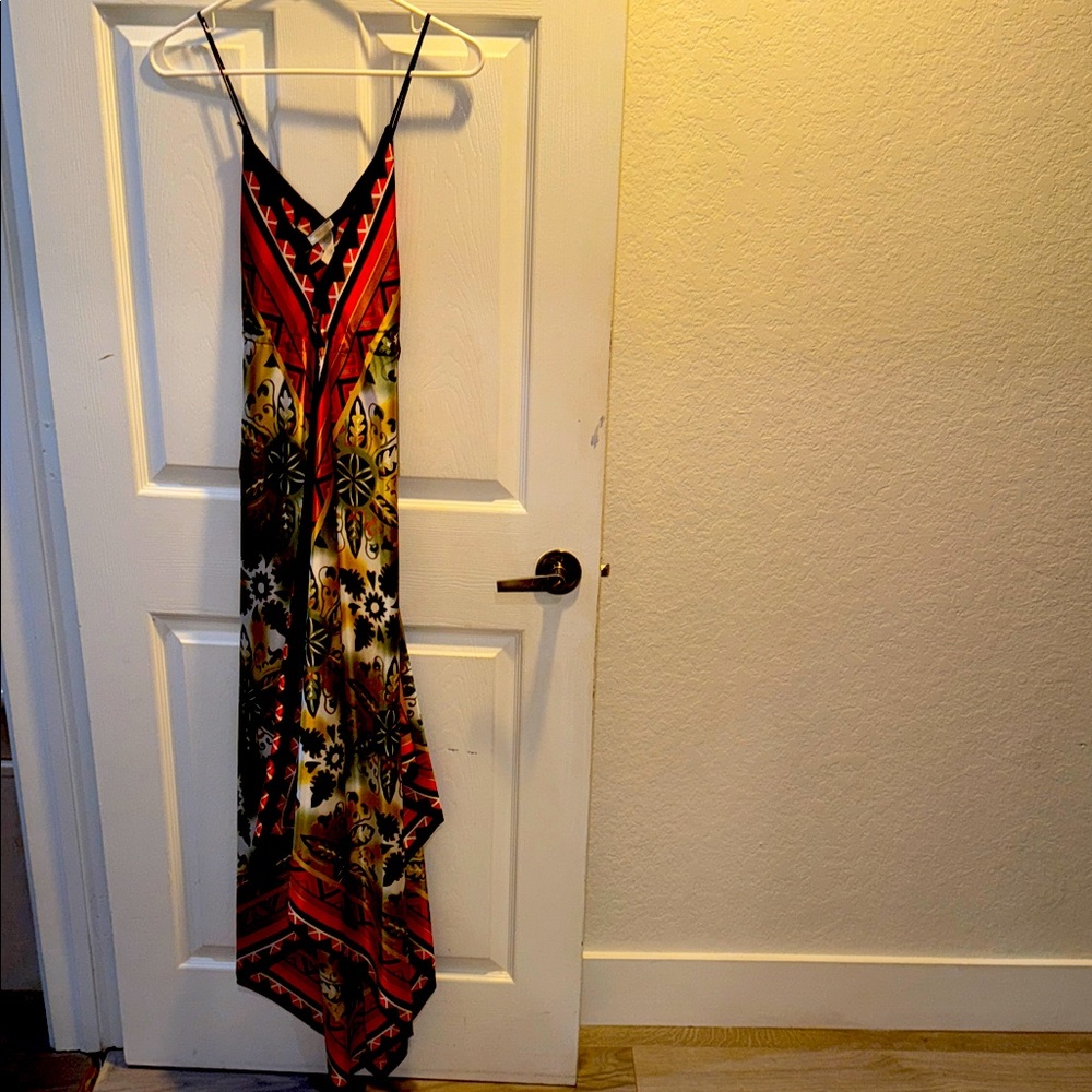 Colorful Geometric Maxi Dress